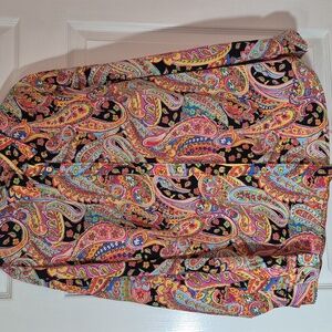 Cottage Core Granny Core Preppy Chaps Womens 1x Ls Button Down Cotton